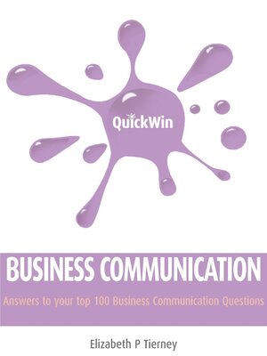 cover image of Quick Win Business Communication
